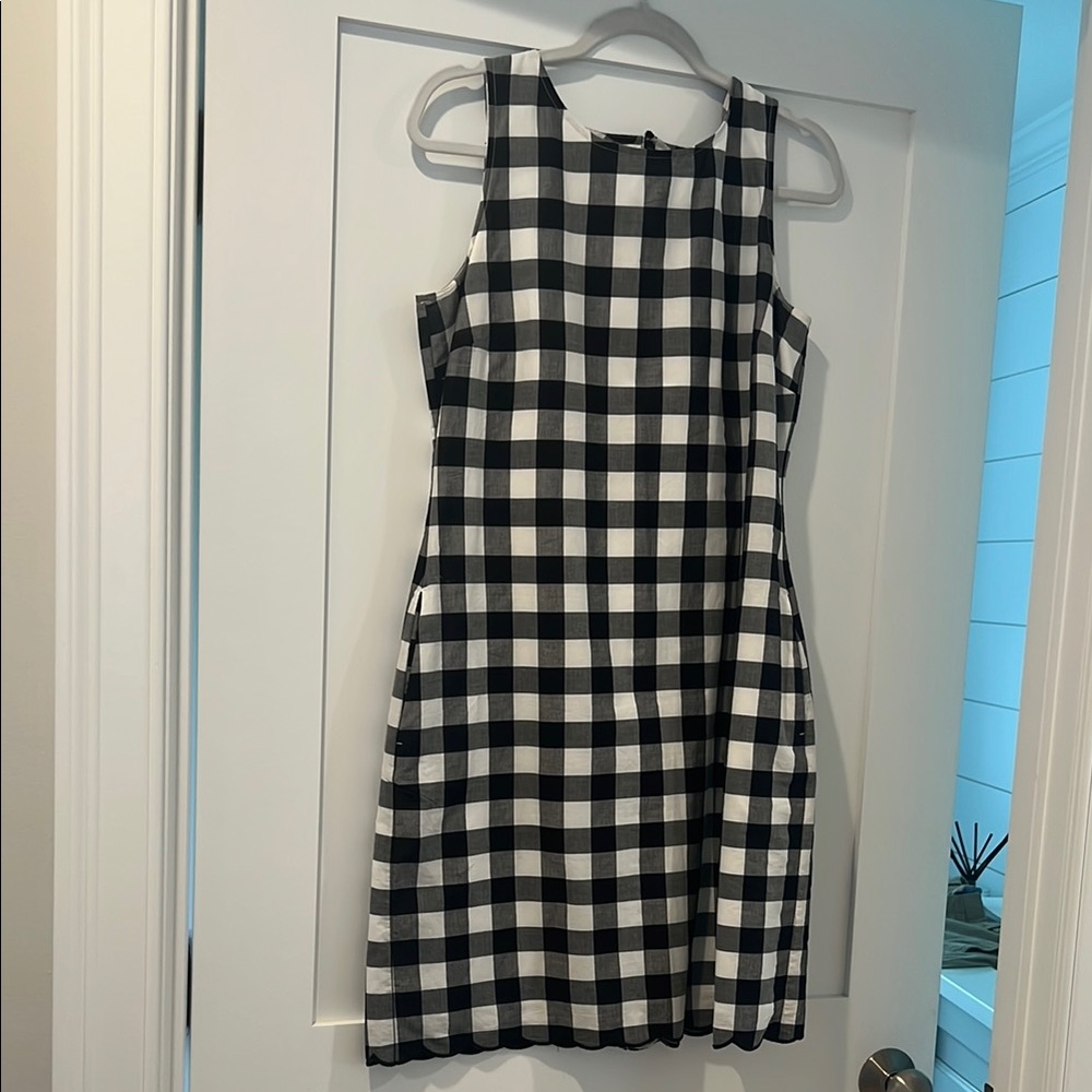 Talbots Black and White Sheath Mini Dress